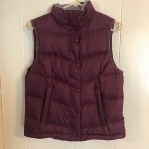 Wine Red Goose Down Vest